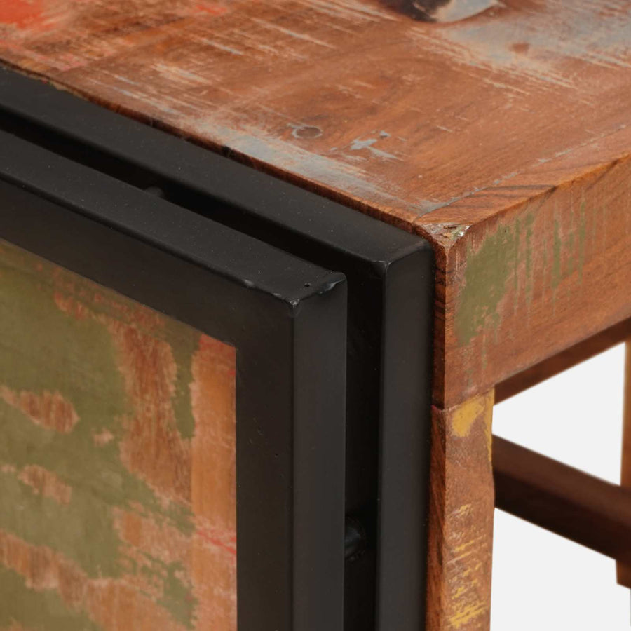Wijnrek Bruin 100 x 45 x 33 cm Massief gerecycled hout
