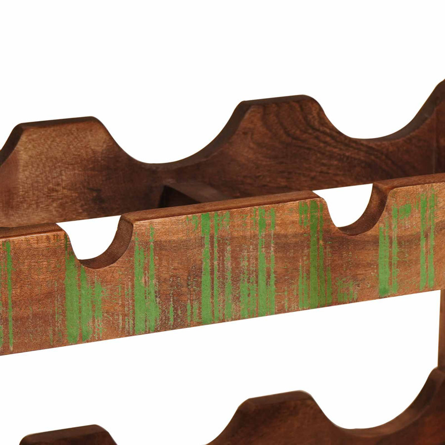 Wijnrek Bruin 100 x 45 x 33 cm Massief gerecycled hout