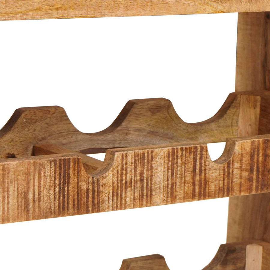 Wijnrek Bruin 100 x 45 x 33 cm Massief Ruw Mango Hout