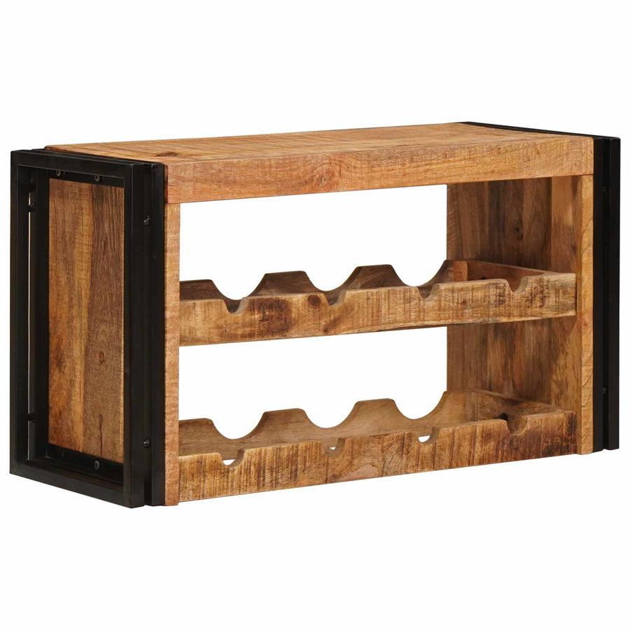 Wijnrek Bruin 100 x 45 x 33 cm Massief Ruw Mango Hout