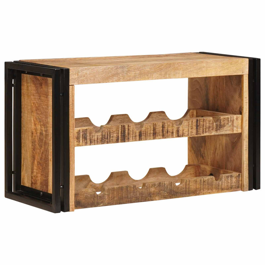Wijnrek Bruin 100 x 45 x 33 cm Massief Ruw Mango Hout