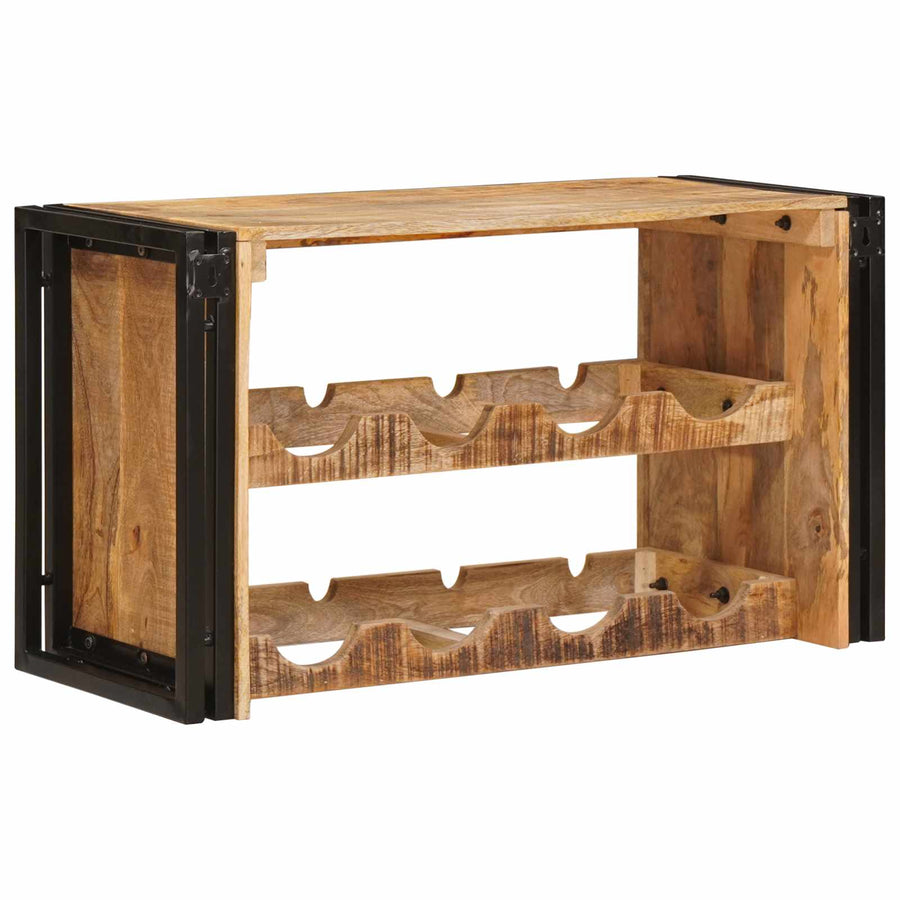 Wijnrek Bruin 100 x 45 x 33 cm Massief Ruw Mango Hout