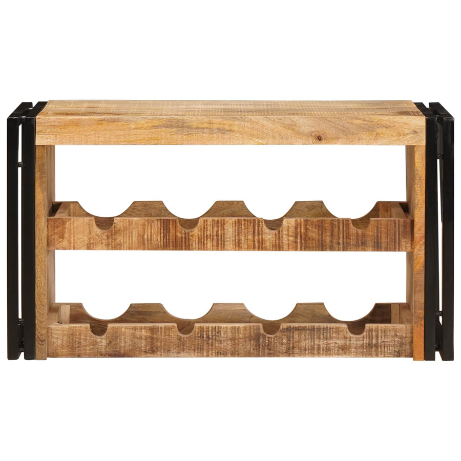 Wijnrek Bruin 100 x 45 x 33 cm Massief Ruw Mango Hout