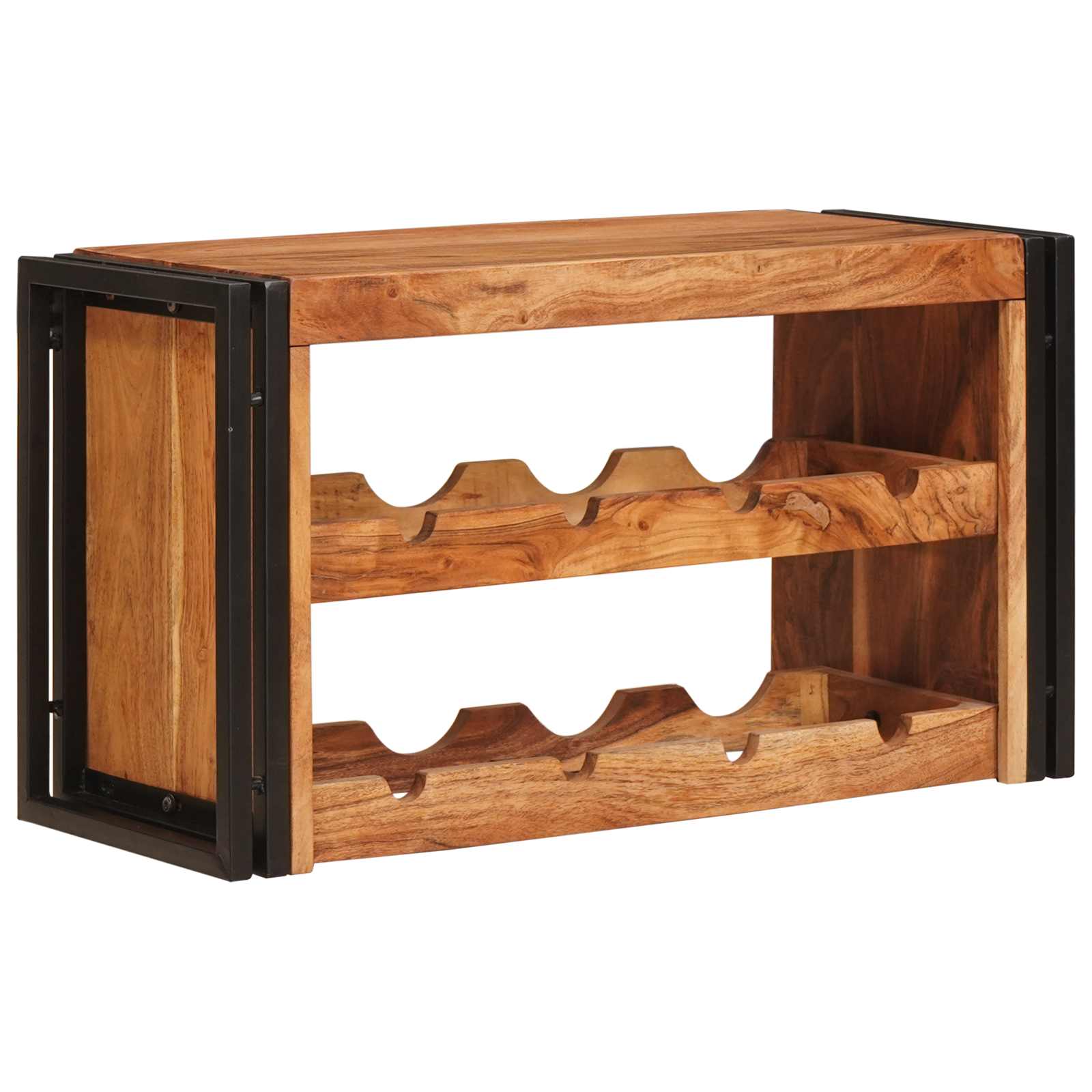 Wijnrek Bruin 100 x 45 x 33 cm Massief Acaciahout