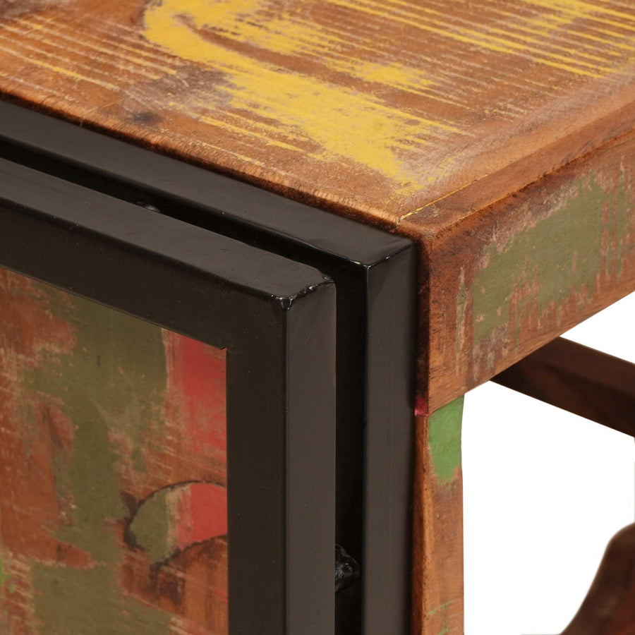 Wijnrek Bruin 100 x 45 x 33 cm Massief gerecycled hout