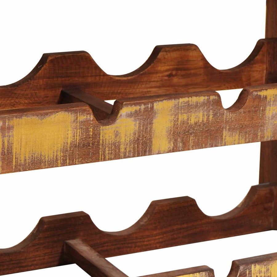 Wijnrek Bruin 100 x 45 x 33 cm Massief gerecycled hout