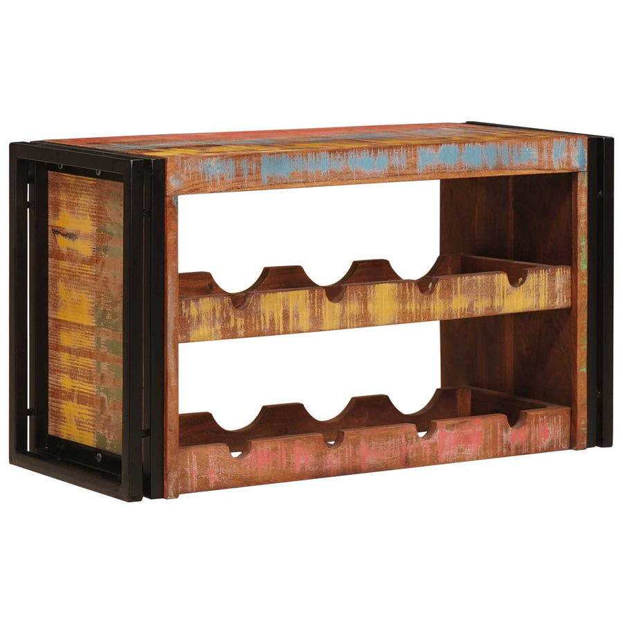 Wijnrek Bruin 100 x 45 x 33 cm Massief gerecycled hout