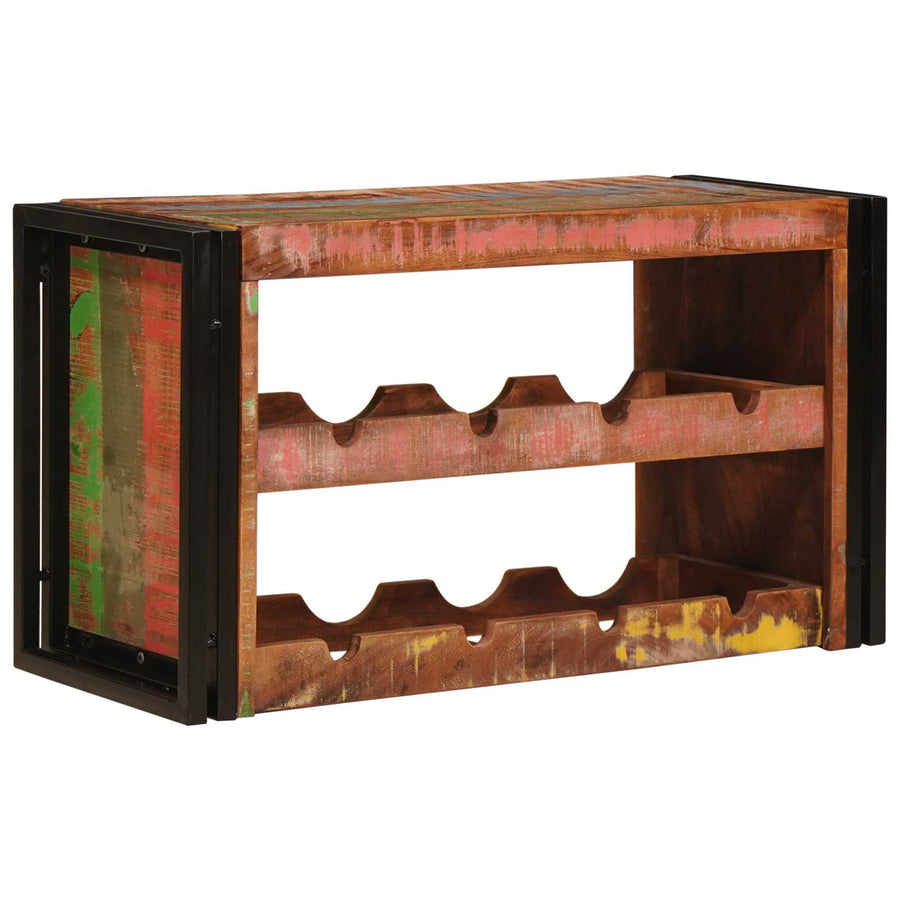 Wijnrek Bruin 100 x 45 x 33 cm Massief gerecycled hout