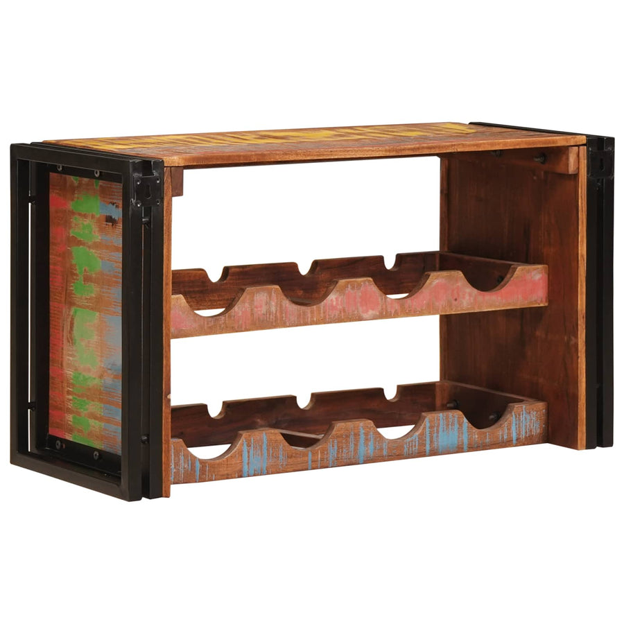 Wijnrek Bruin 100 x 45 x 33 cm Massief gerecycled hout