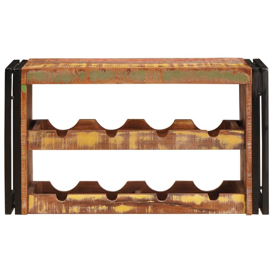 Wijnrek Bruin 100 x 45 x 33 cm Massief gerecycled hout
