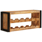 Wine Rack Brown 100 x 45 x 33 cm Solid Rough Mango Wood