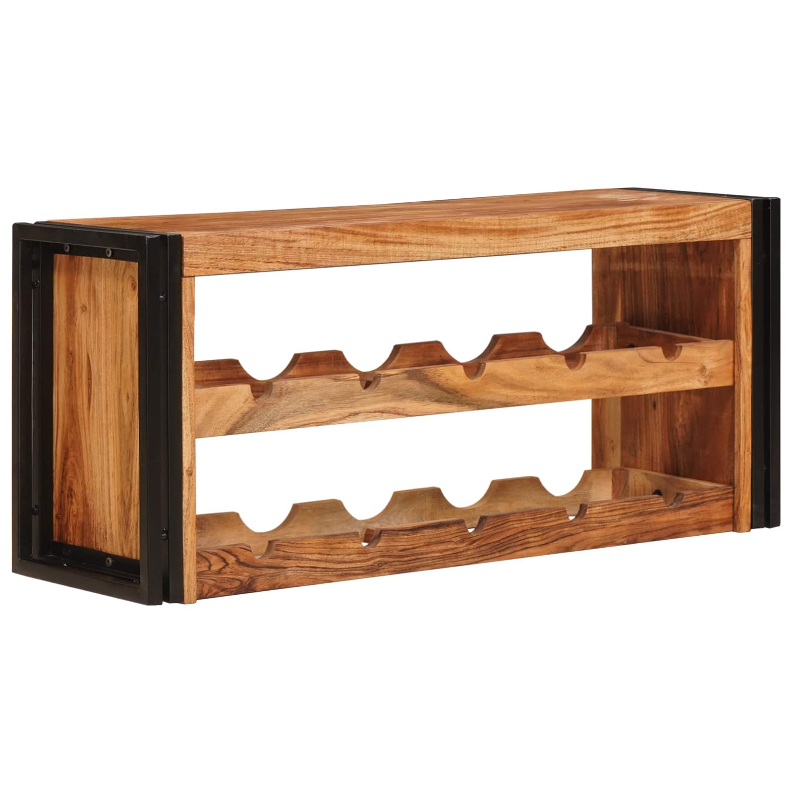 Wijnrek Bruin 100 x 45 x 33 cm Massief Acaciahout