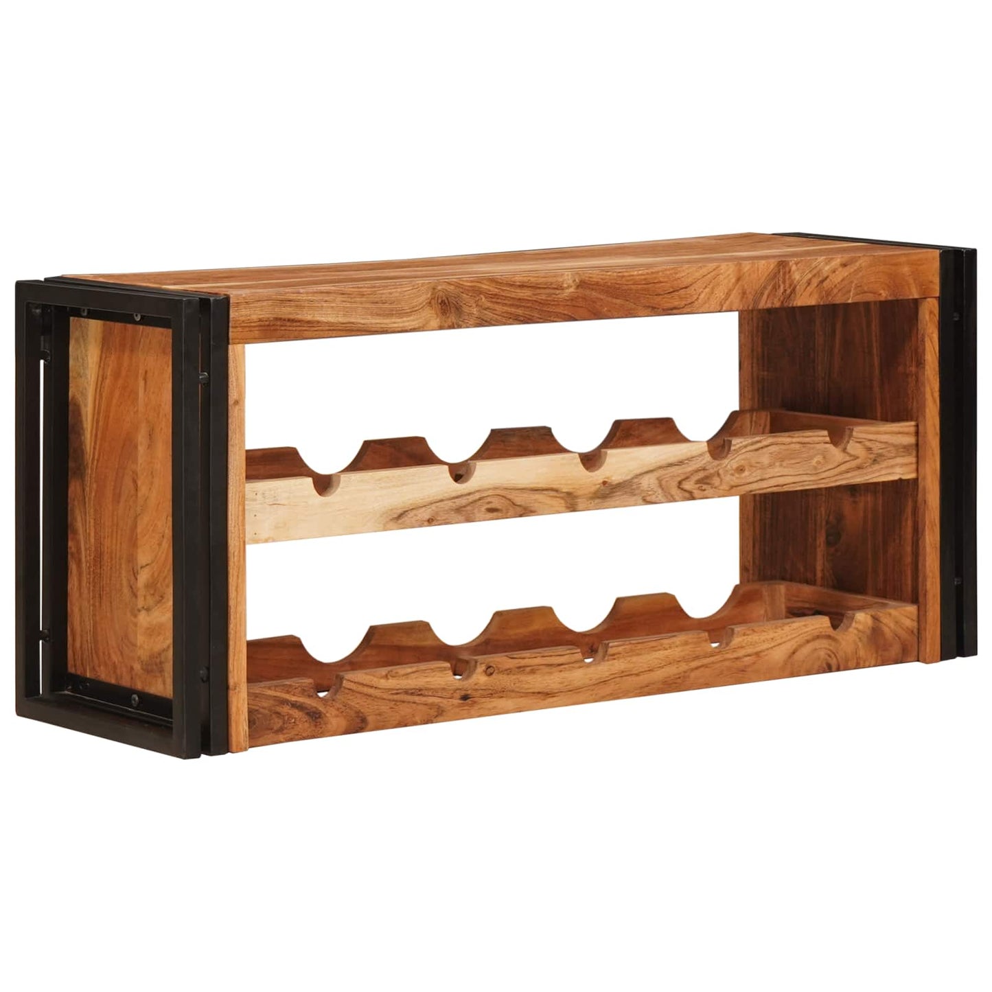 Wijnrek Bruin 100 x 45 x 33 cm Massief Acaciahout