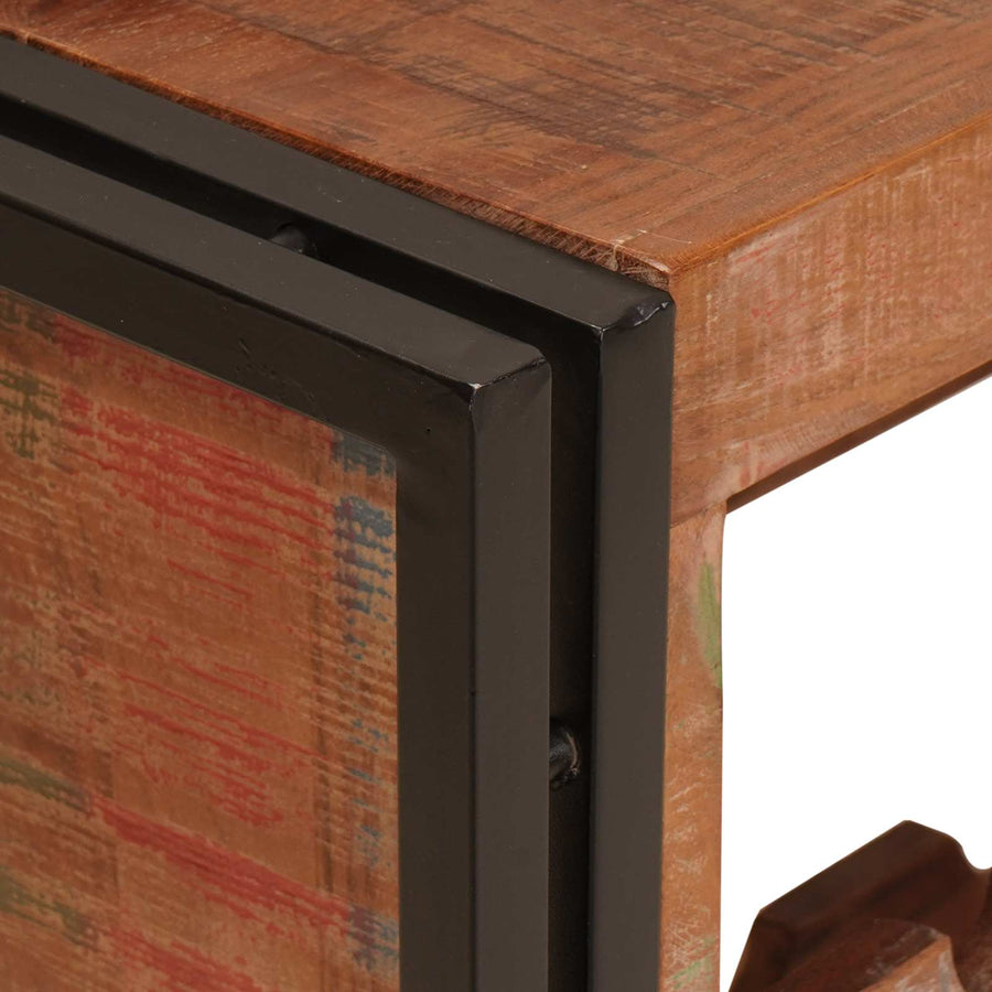 Wijnrek Bruin 100 x 45 x 33 cm Massief gerecycled hout