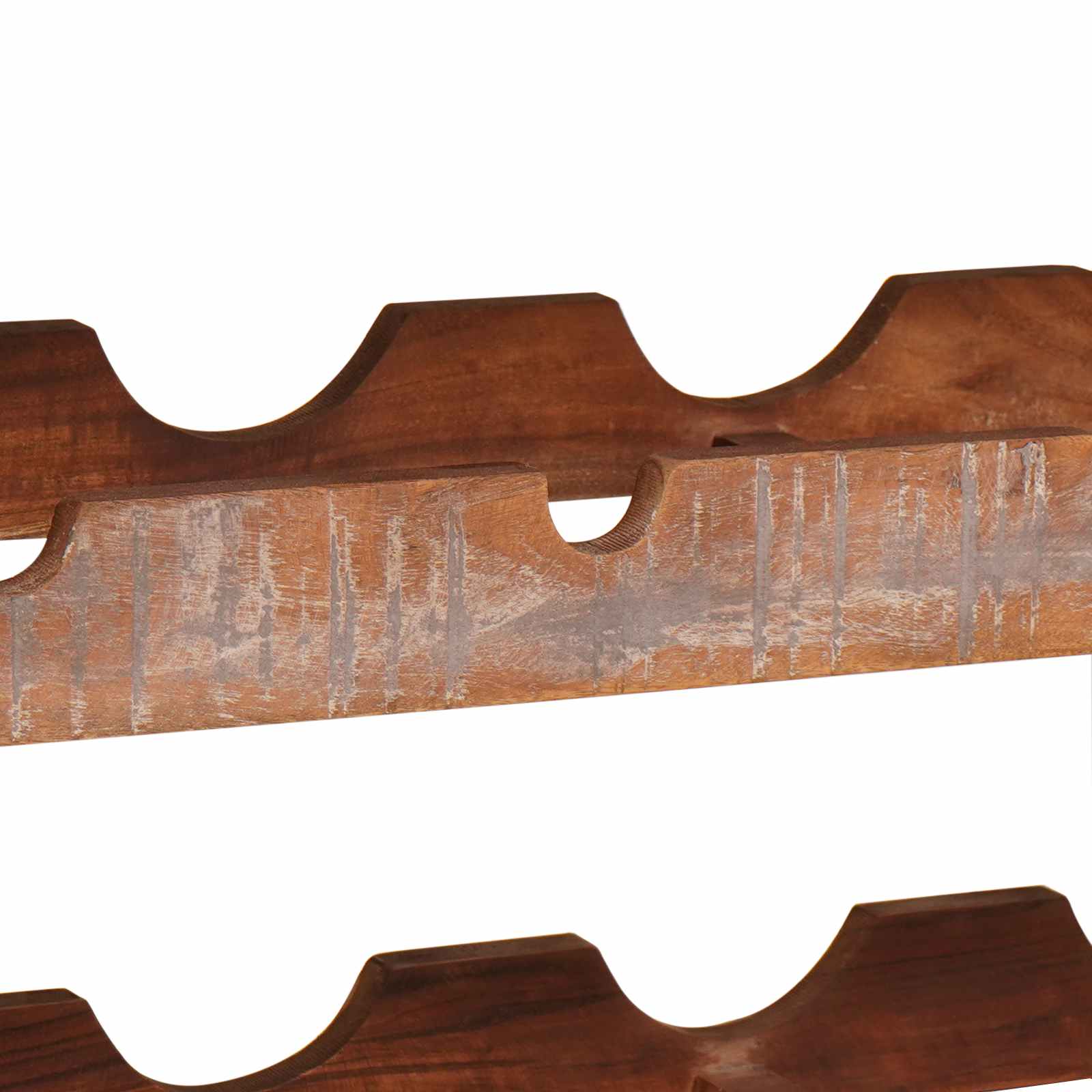 Wijnrek Bruin 100 x 45 x 33 cm Massief gerecycled hout