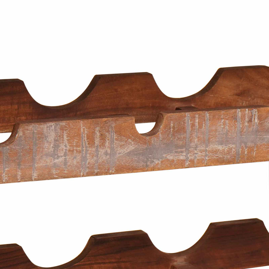 Wijnrek Bruin 100 x 45 x 33 cm Massief gerecycled hout