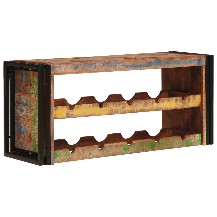 Wijnrek Bruin 100 x 45 x 33 cm Massief gerecycled hout