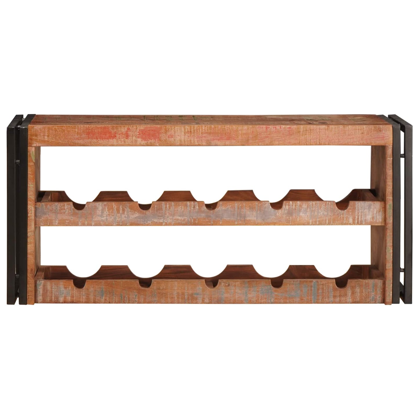 Wijnrek Bruin 100 x 45 x 33 cm Massief gerecycled hout