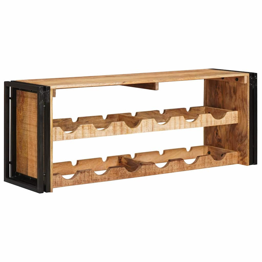Wijnrek Bruin 100 x 45 x 33 cm Massief Ruw Mango Hout
