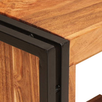 Wijnrek Bruin 100 x 45 x 33 cm Massief Acaciahout