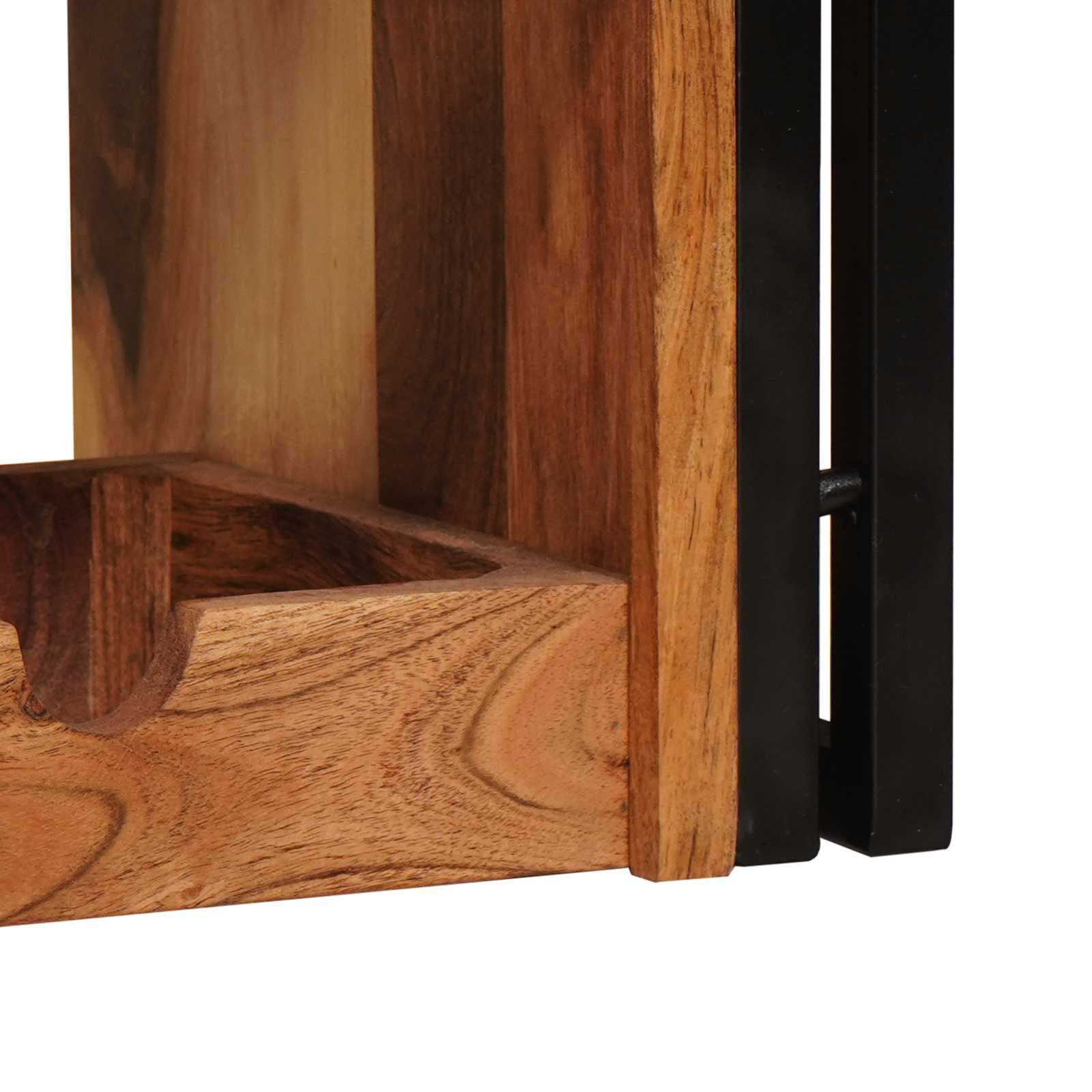 Wijnrek Bruin 100 x 45 x 33 cm Massief Acaciahout