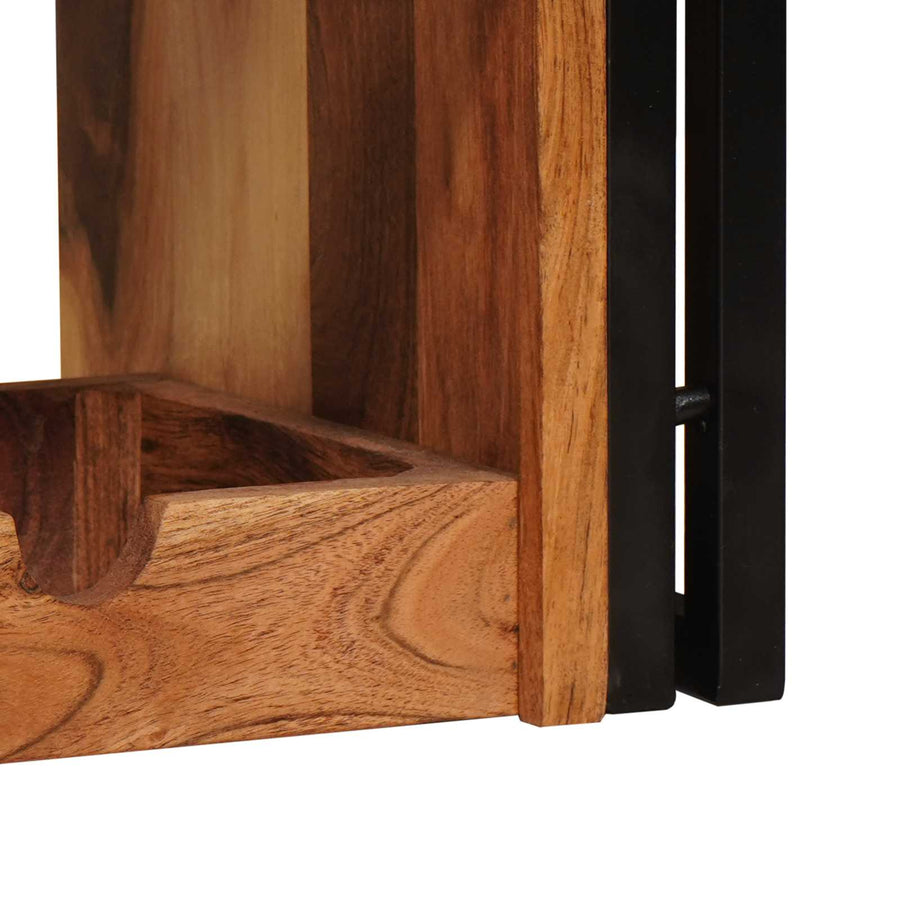Wijnrek Bruin 100 x 45 x 33 cm Massief Acaciahout