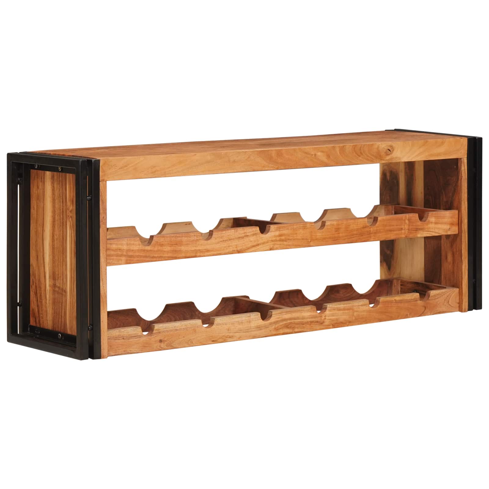 Wijnrek Bruin 100 x 45 x 33 cm Massief Acaciahout