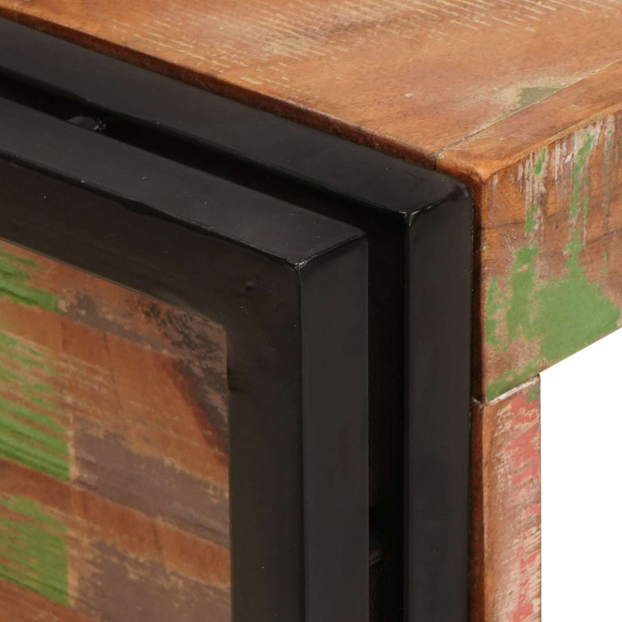 Wijnrek Bruin 100 x 45 x 33 cm Massief gerecycled hout