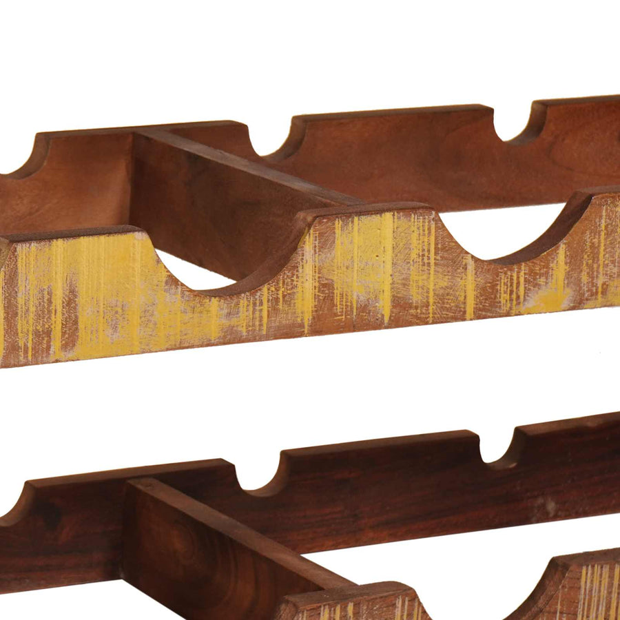 Wijnrek Bruin 100 x 45 x 33 cm Massief gerecycled hout