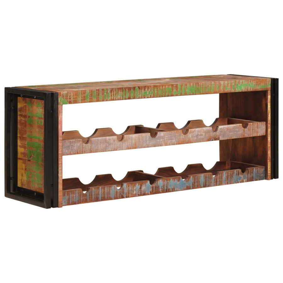 Wijnrek Bruin 100 x 45 x 33 cm Massief gerecycled hout