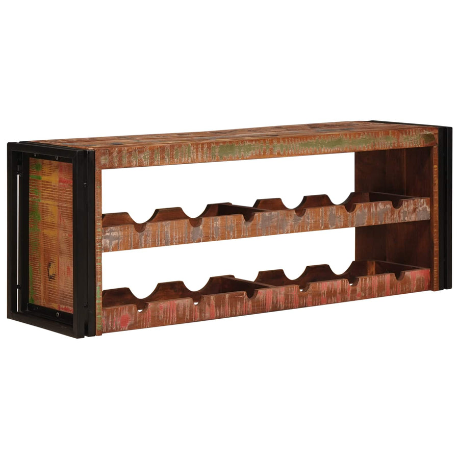 Wijnrek Bruin 100 x 45 x 33 cm Massief gerecycled hout