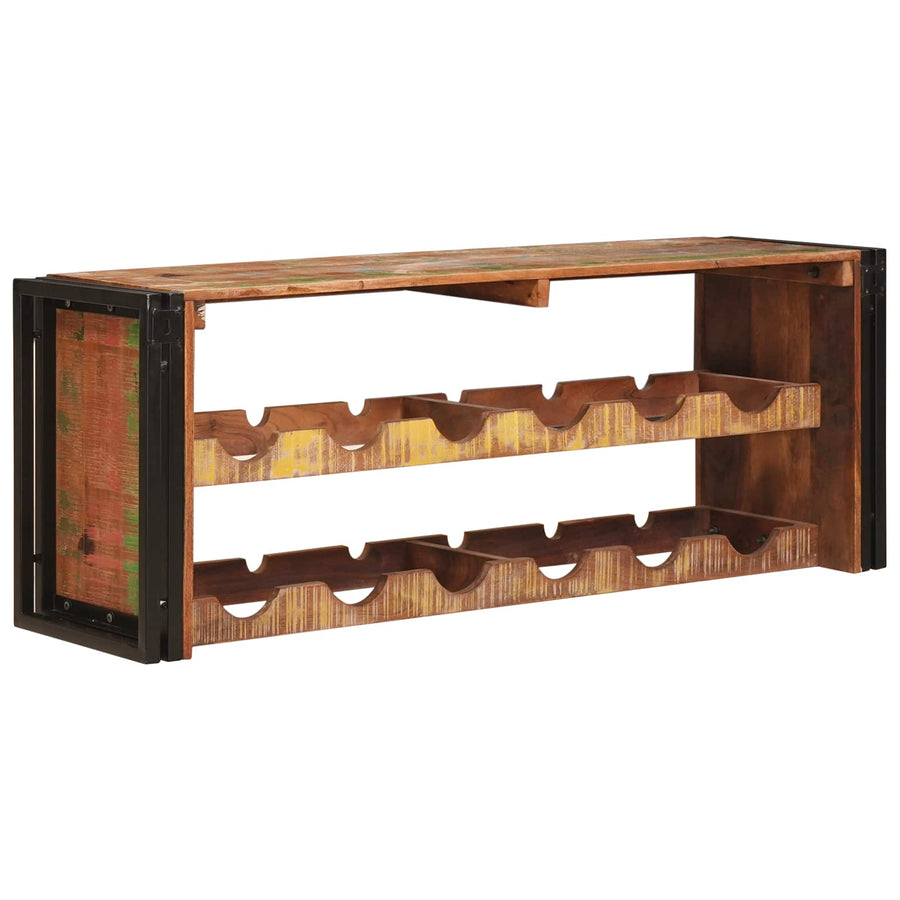Wijnrek Bruin 100 x 45 x 33 cm Massief gerecycled hout