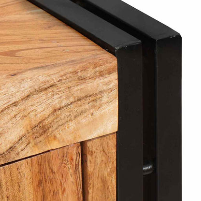 Highboard met Deuren Bruin Massief acaciahout en metaal
