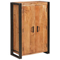 Highboard met Deuren Bruin Massief acaciahout en metaal