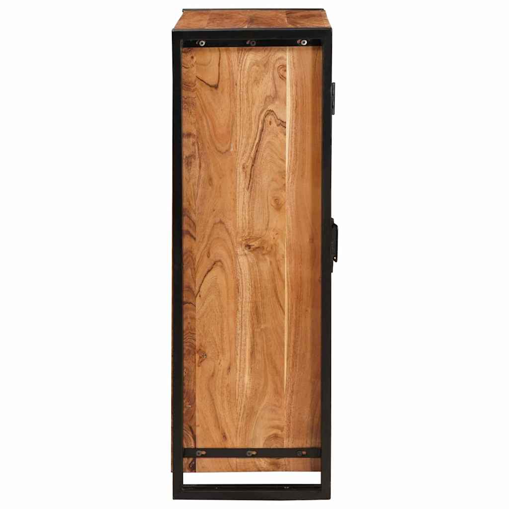 Highboard met Deuren Bruin Massief acaciahout en metaal