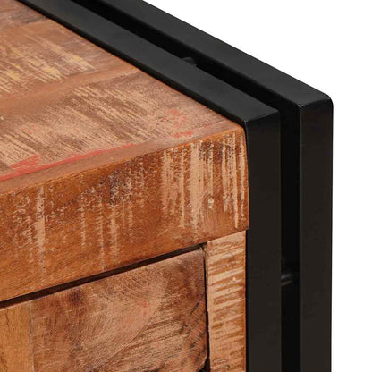 Highboard met Deuren Bruin Massief Gerecycled Hout en Metaal