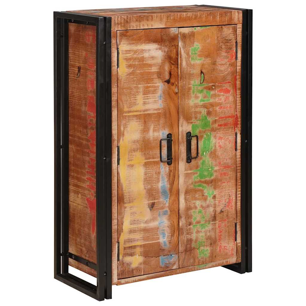 Highboard met Deuren Bruin Massief Gerecycled Hout en Metaal