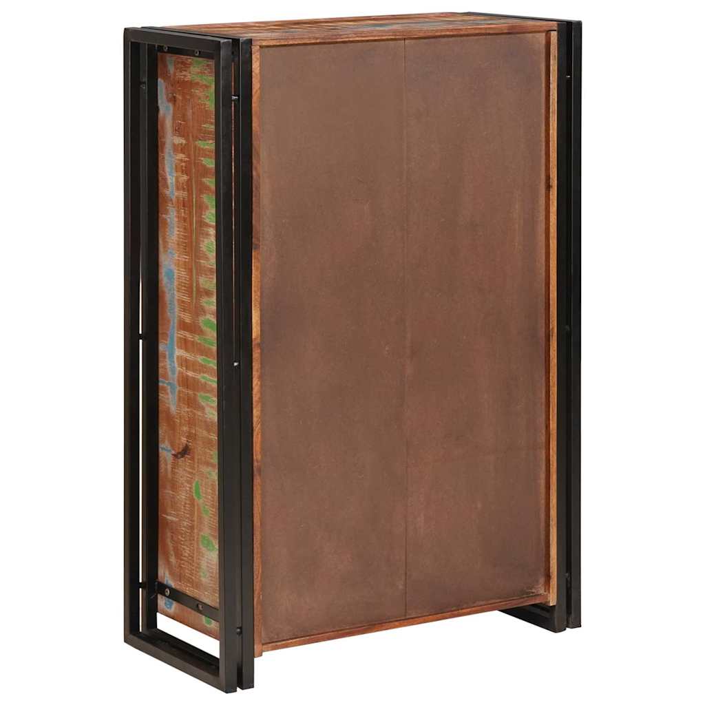 Highboard met Deuren Bruin Massief Gerecycled Hout en Metaal