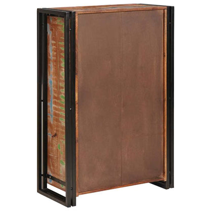 Highboard met Deuren Bruin Massief Gerecycled Hout en Metaal