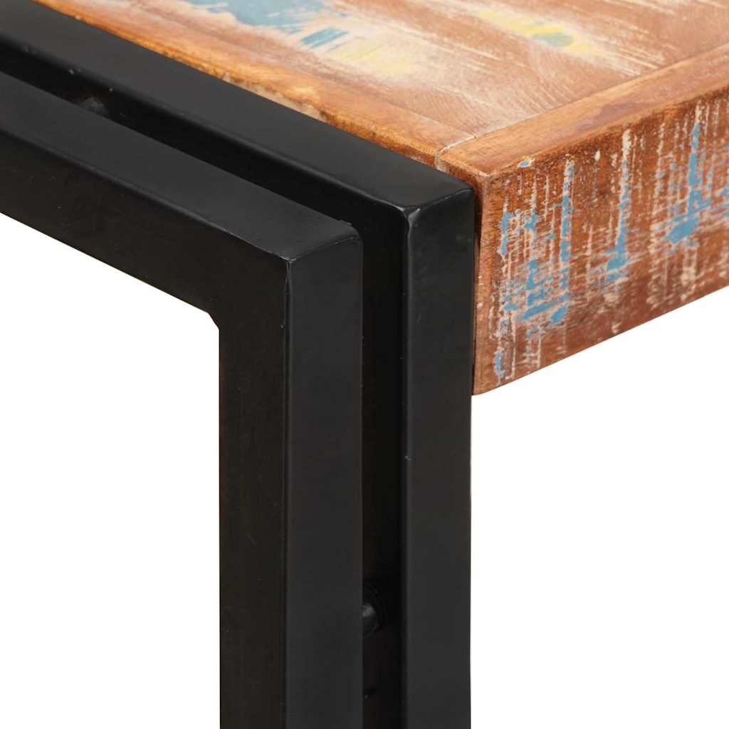 Boekenkast met Deuren Bruin Massief Gerecycled Hout en Metaal