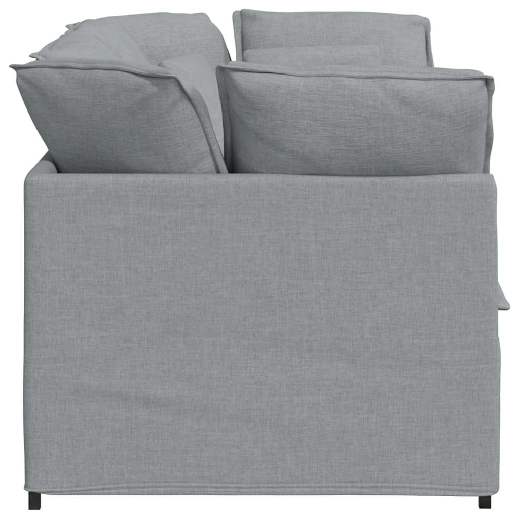 Modulaire Bank Met Kussens Stof Lichtgrijs