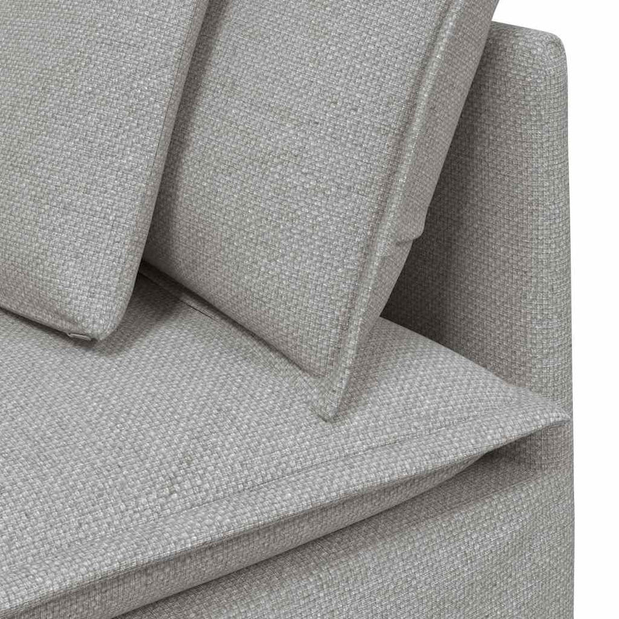 Modulaire Bank Met Kussens Stof Wolk Grijs Wolkengrijs