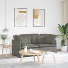Modulaire bank corduroy stof lichtgrijs 200x100x64 cm