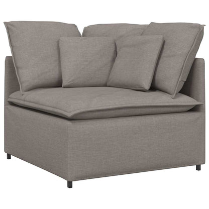 Modulaire Bank Met Kussens Stof Taupe