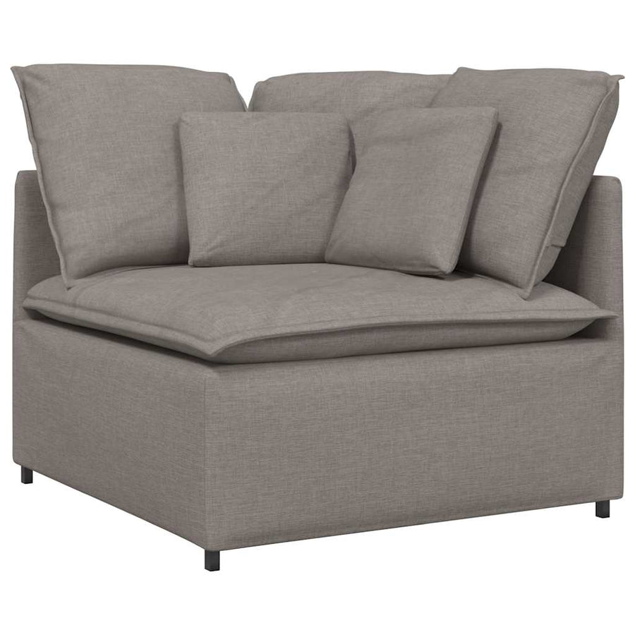 Modulaire Bank Met Kussens Stof Taupe