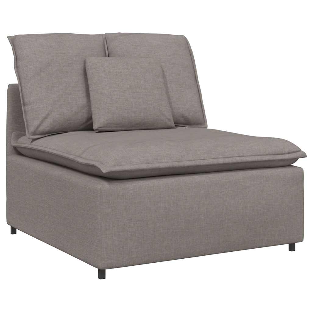Modulaire Bank Met Kussens Stof Taupe