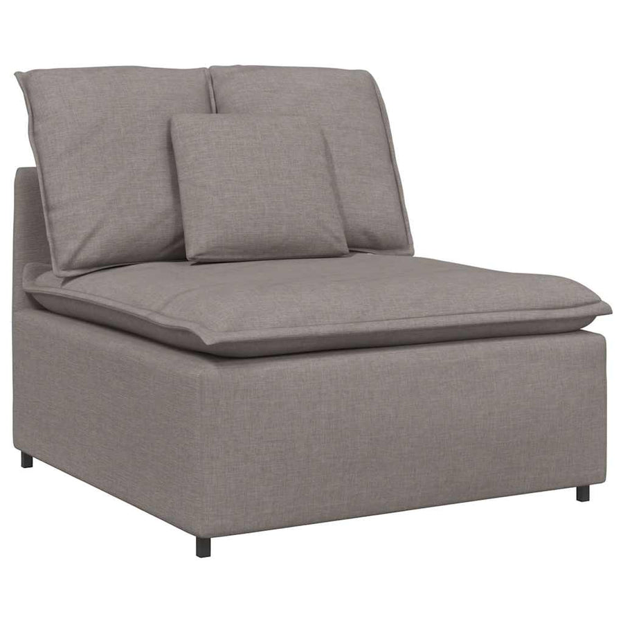 Modulaire Bank Met Kussens Stof Taupe