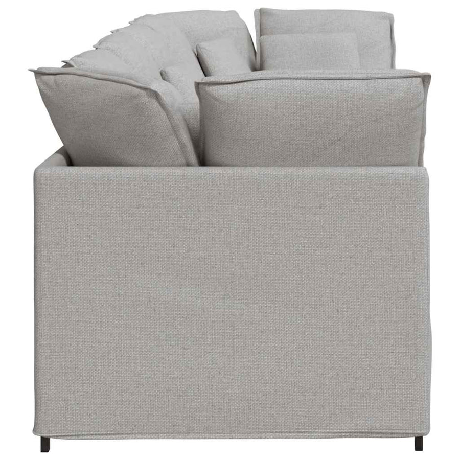 Modulaire Bank Met Kussens Stof Wolk Grijs Wolkengrijs