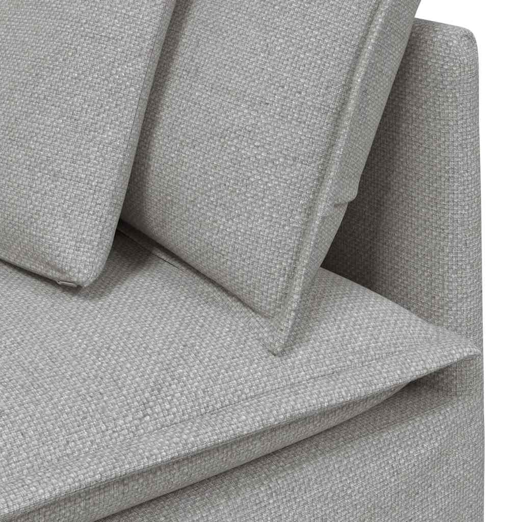 Modulaire Bank Met Kussens Stof Wolk Grijs Wolkengrijs