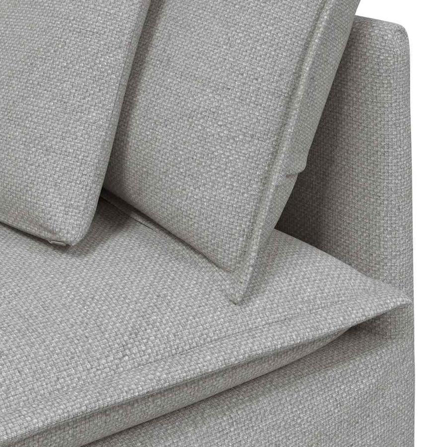 Modulaire Bank Met Kussens Stof Wolk Grijs Wolkengrijs